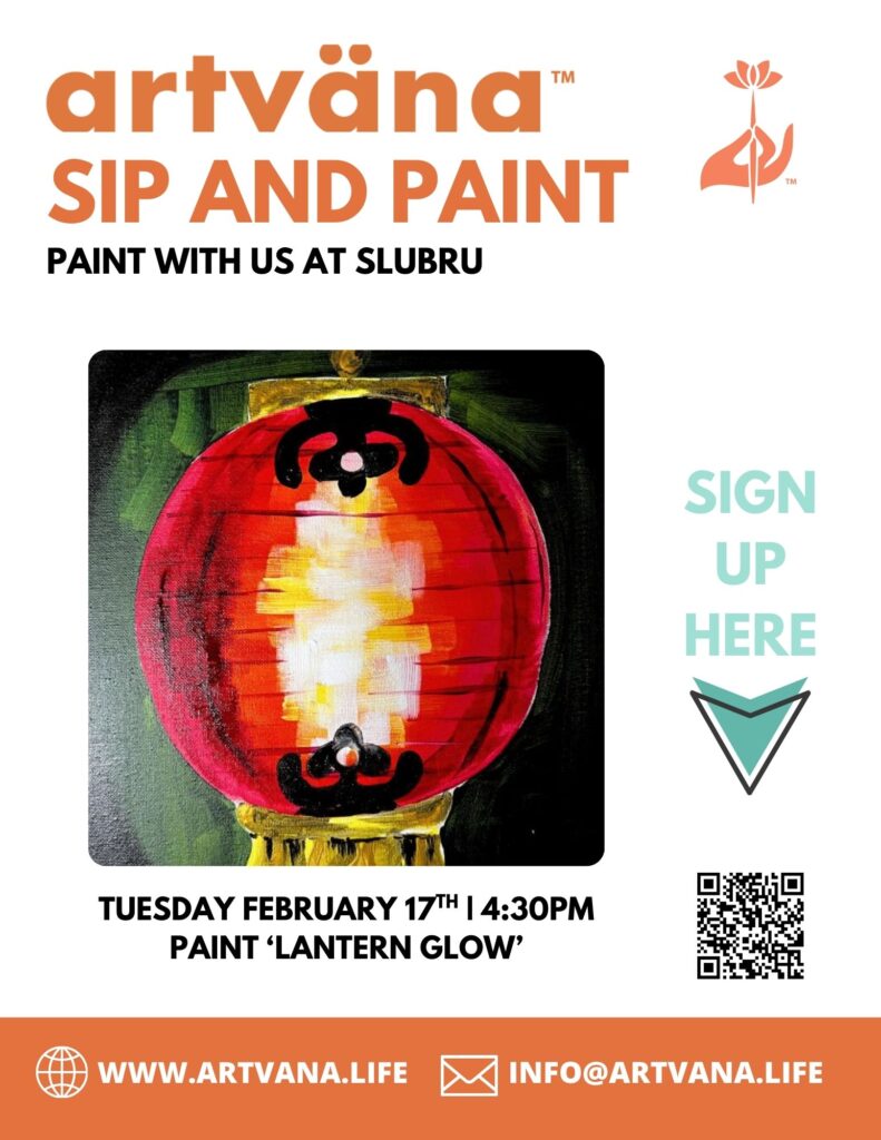 Sip & Paint, Acrylic Painting "Lantern Glow"